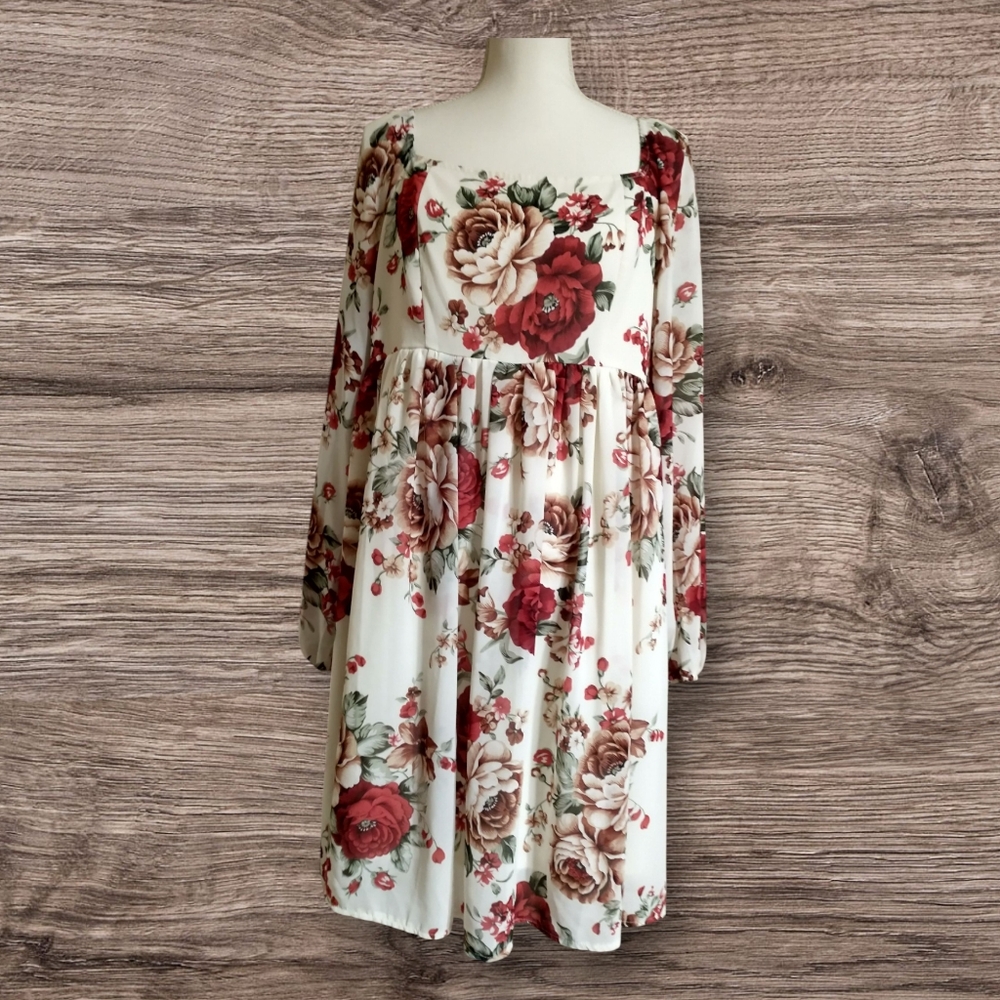 Floral Long Sleeve Dress